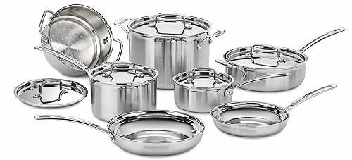 Cuisinart MCP-12N 12-Piece Stainless Gas Stove Cookware